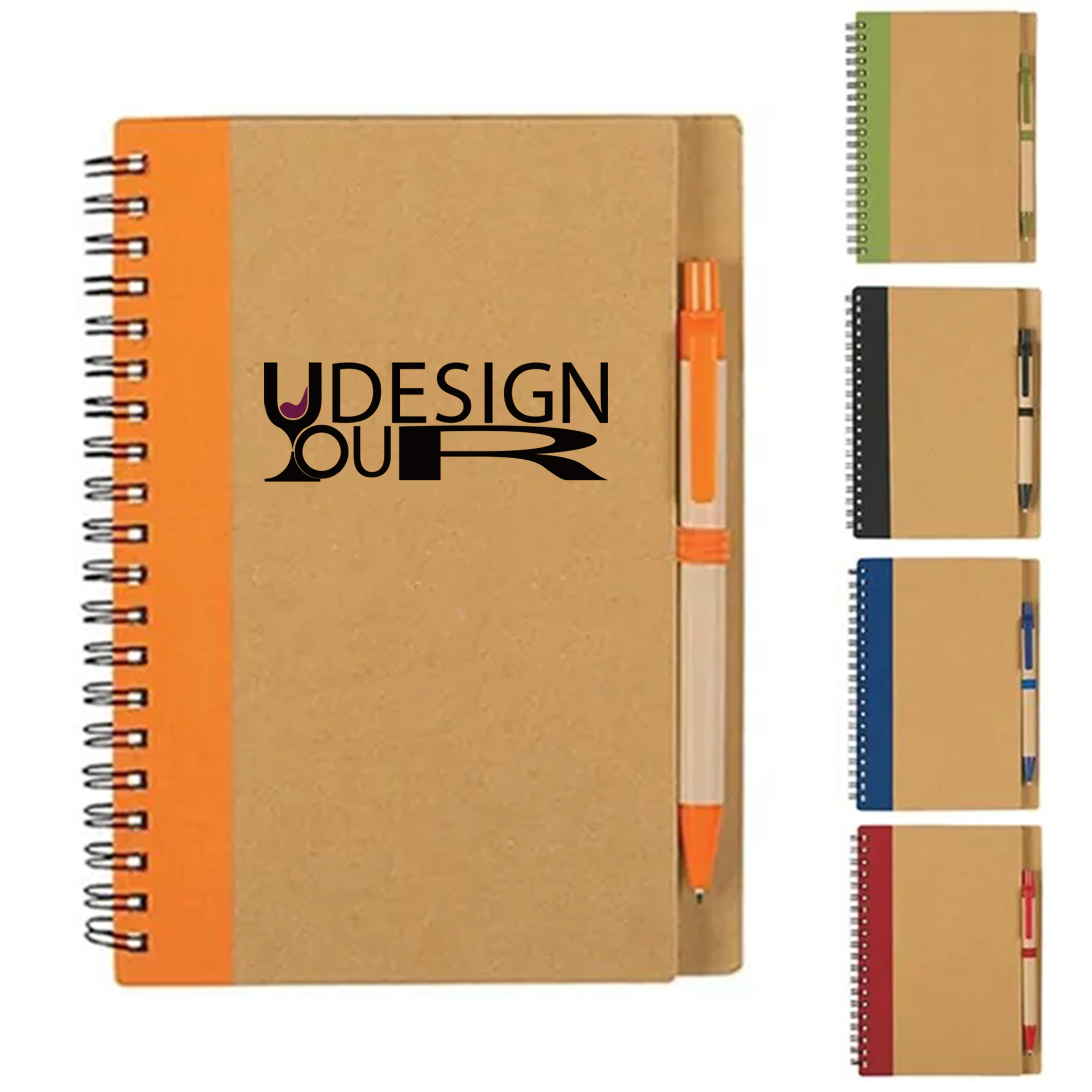 Recycled Paper Notebook With Pen Combo 4