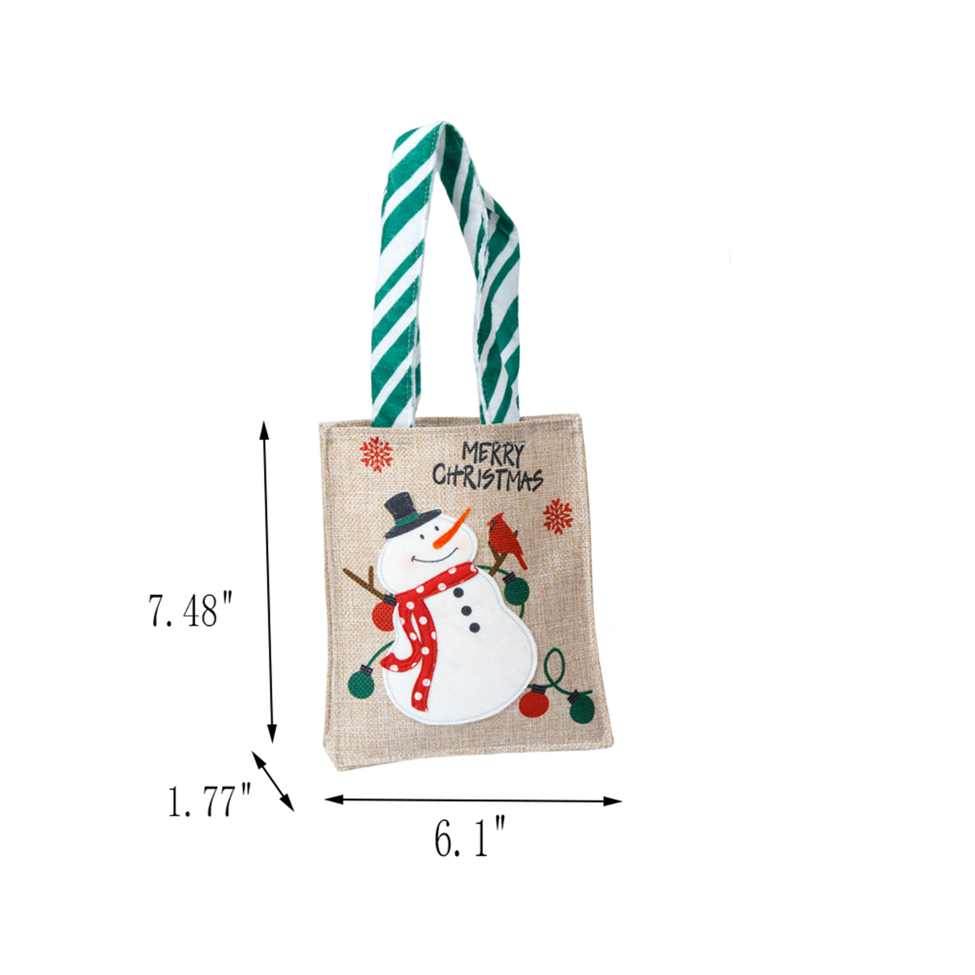 Christmas Gift Tote Bag, custom tote bag with logo imprint 2