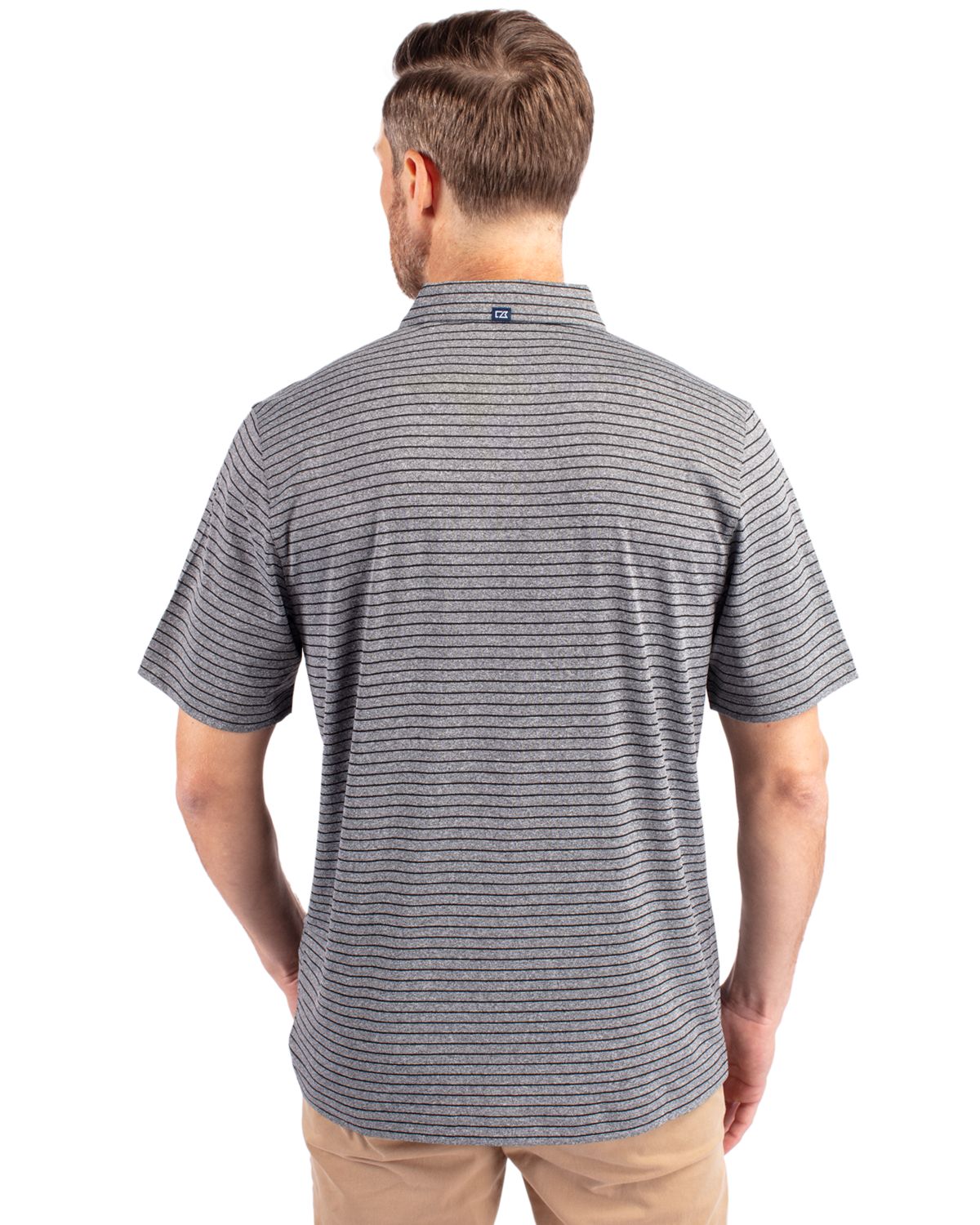 Cutter & Buck Forge Recycled Heather Stripe Four-Way Stretch Mens Big & Tall Polo Big & Tall 24