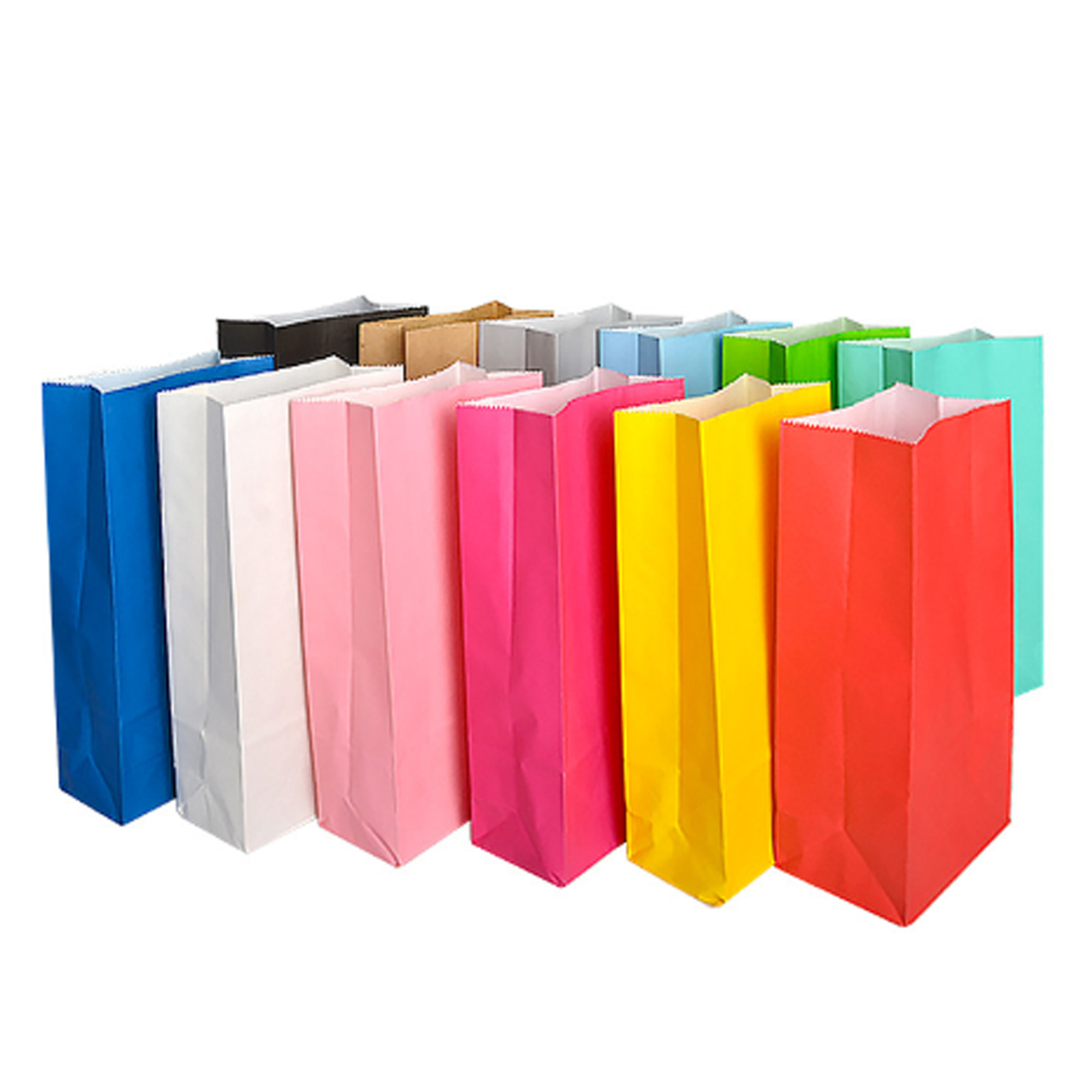 Natural Colorful Kraft Paper Candy Lunch Bag 1