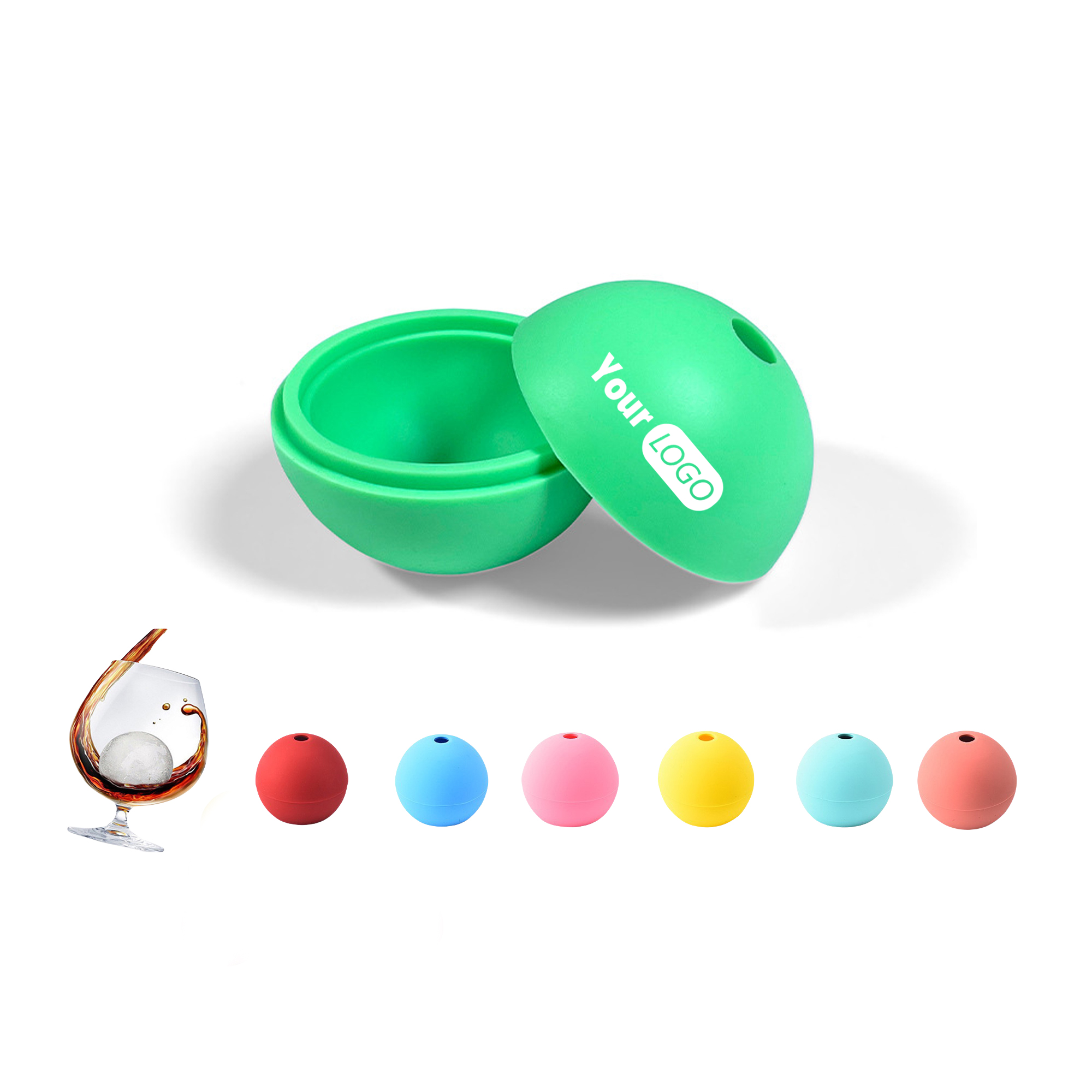 Fast Freezing Silicone Ice Ball Cube Round Mold 2