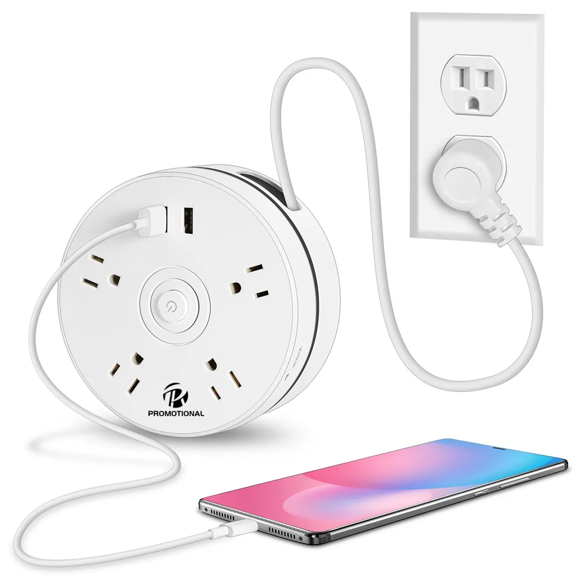 Retractable Portable Travel Power Strip 2