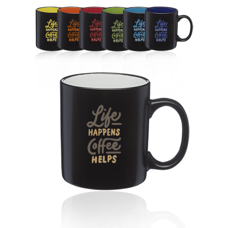 11 oz. Matte Two-Tone Coffee Mug 6