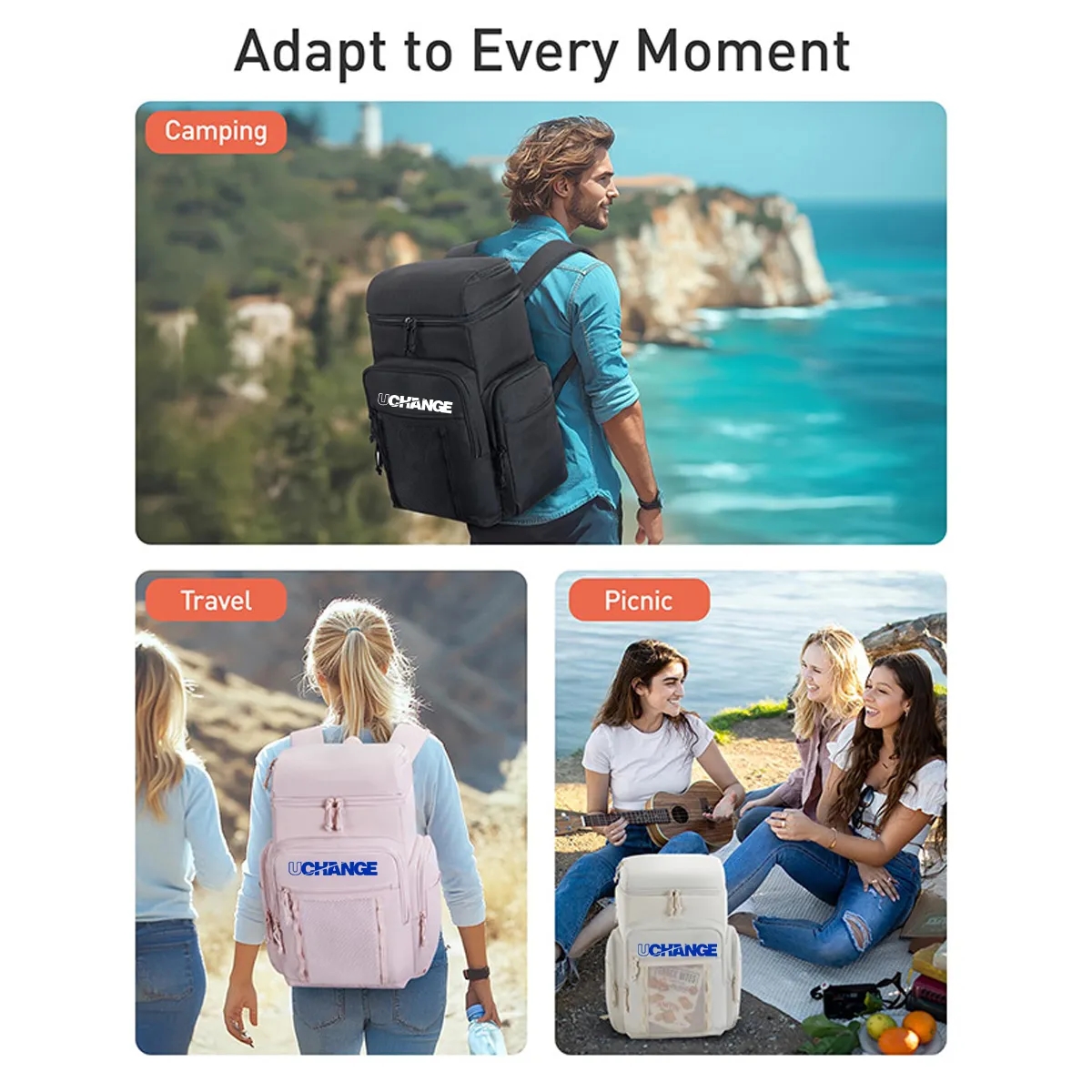 Insulated Cooler Backpack With Leakproof Liner 3