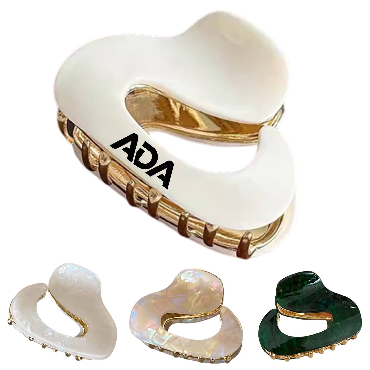 Women Acetate Hair Claw Clips 2