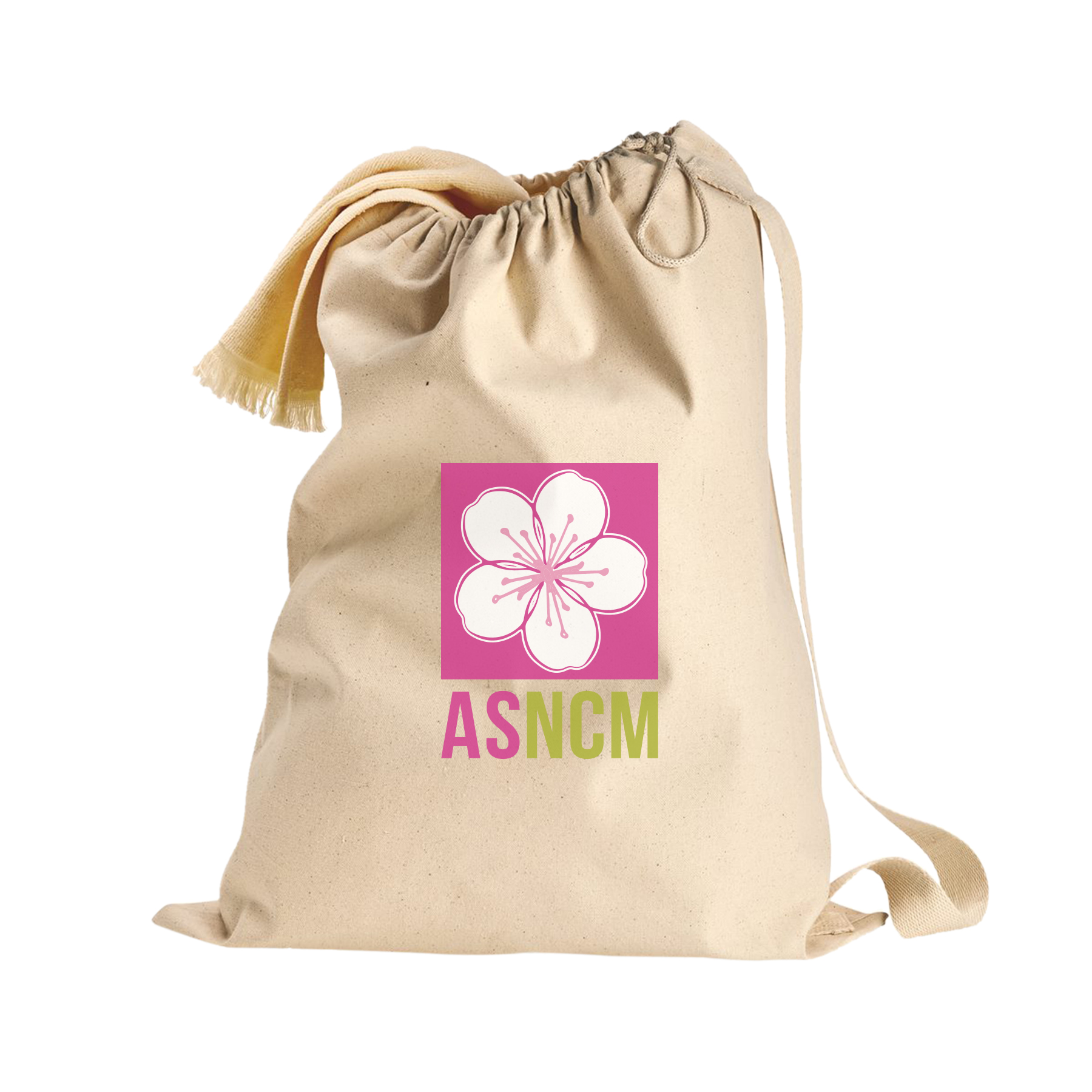 NATURAL HEAVY CANVAS DRAWSTRING LAUNDRY BAG - 18" x 24"_R101NBLY 2