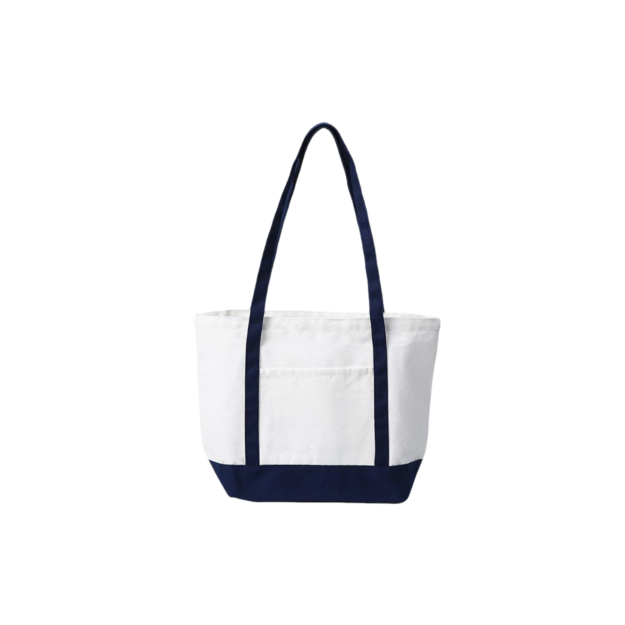 Cotton Canvas Carry Tote With Color Handle And Base, custom tote bag with logo imprint 6