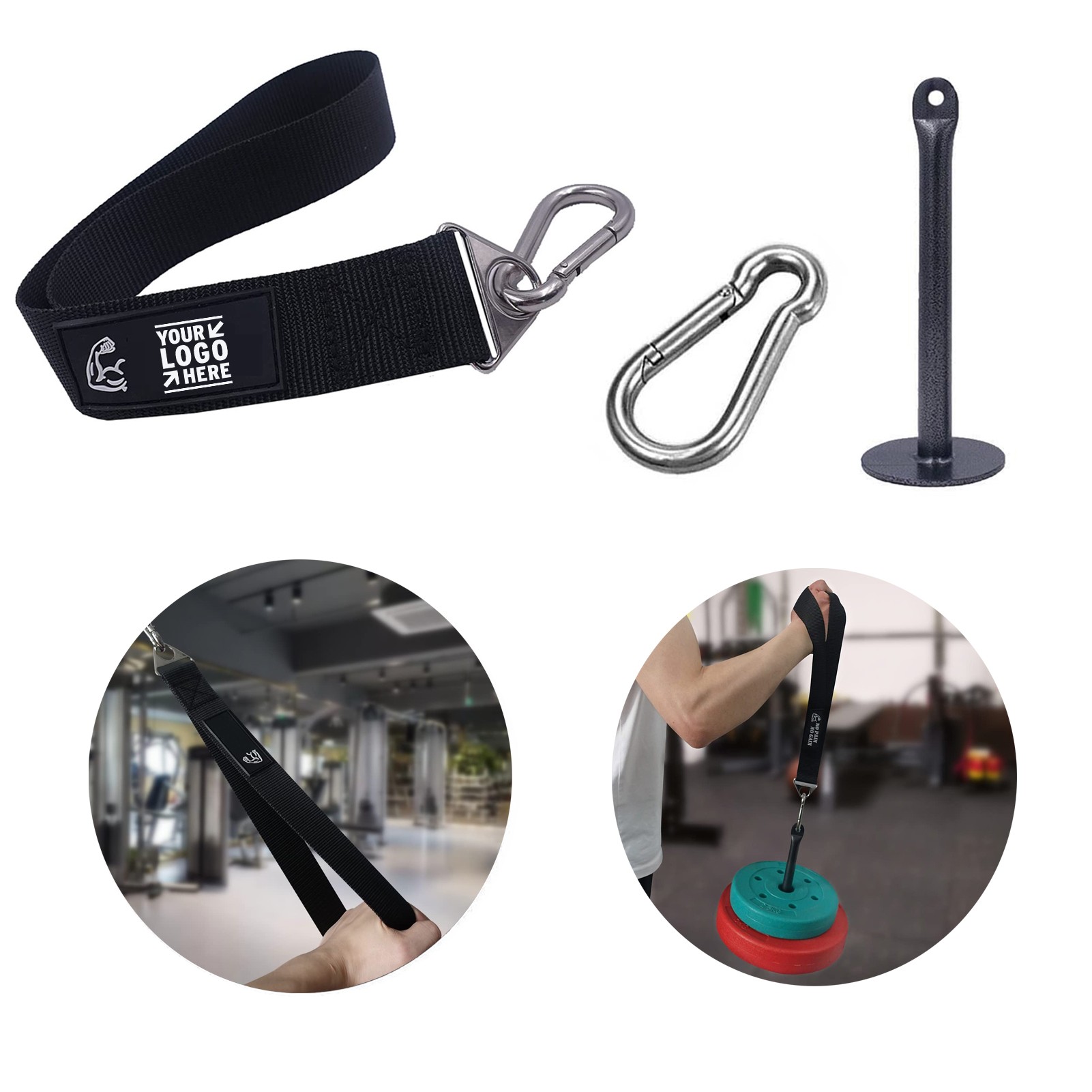 Black Arm Wrestling Training Strap Belt 3