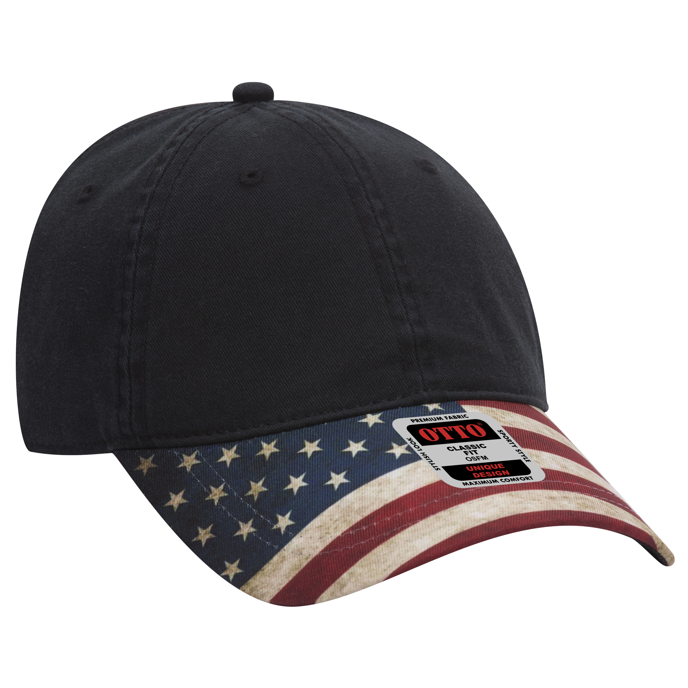 OTTO CAP® 6 Panel Low Profile Baseball Cap 3