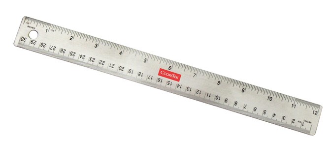 12" Flexible Stainless Steel Ruler 1