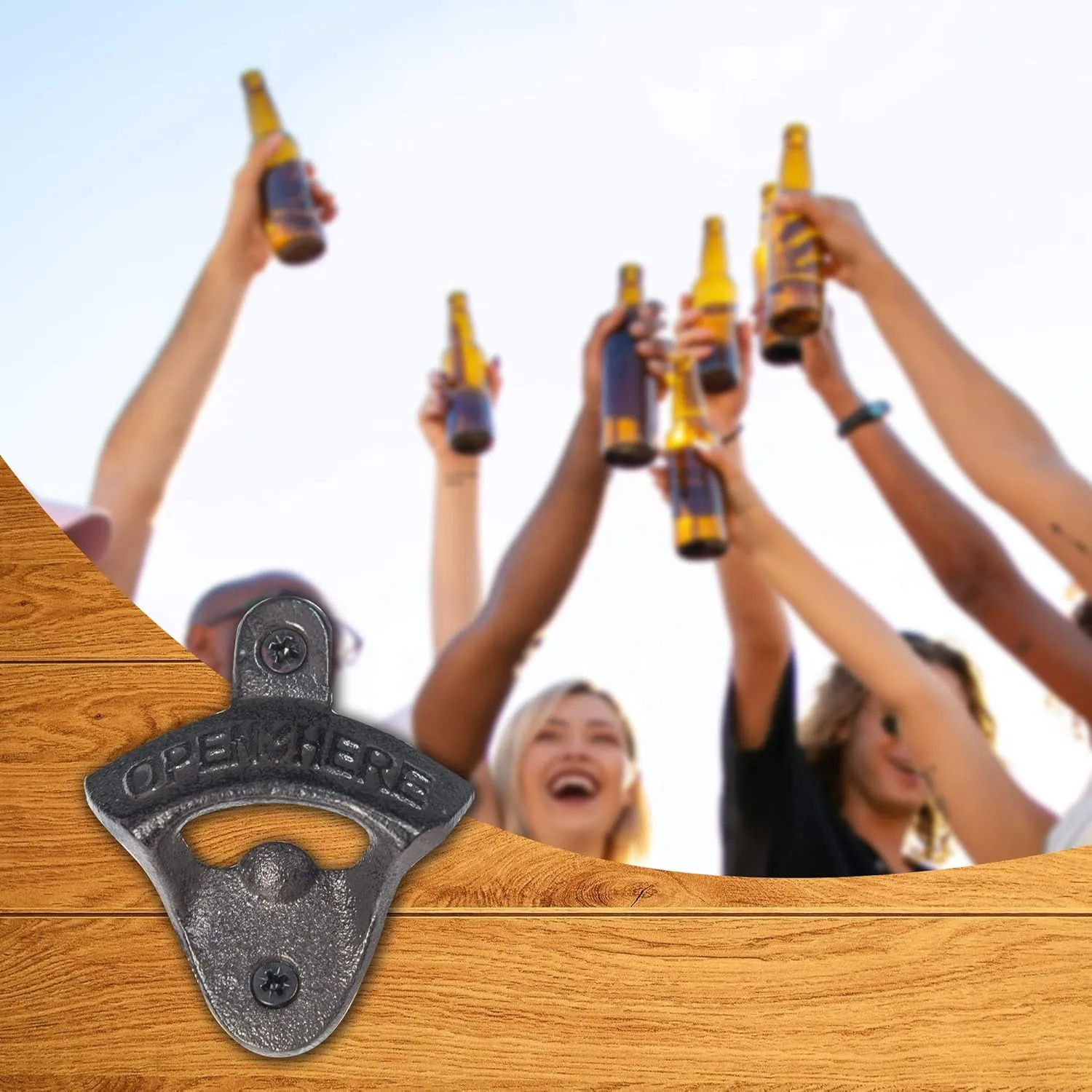 Bear Wall Mounted Bottle Opener, custom kitchen gadget with logo imprint 2