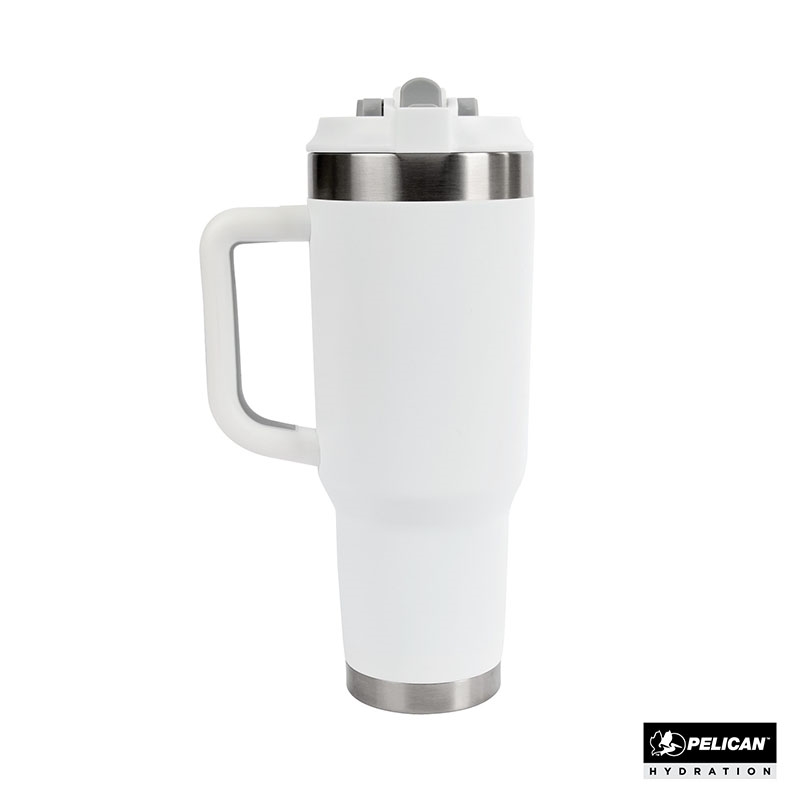 Pelican Porter™ Dual 40 oz. Dual Lid, Recycled Double Wall Stainless Steel Travel Tumbler 1