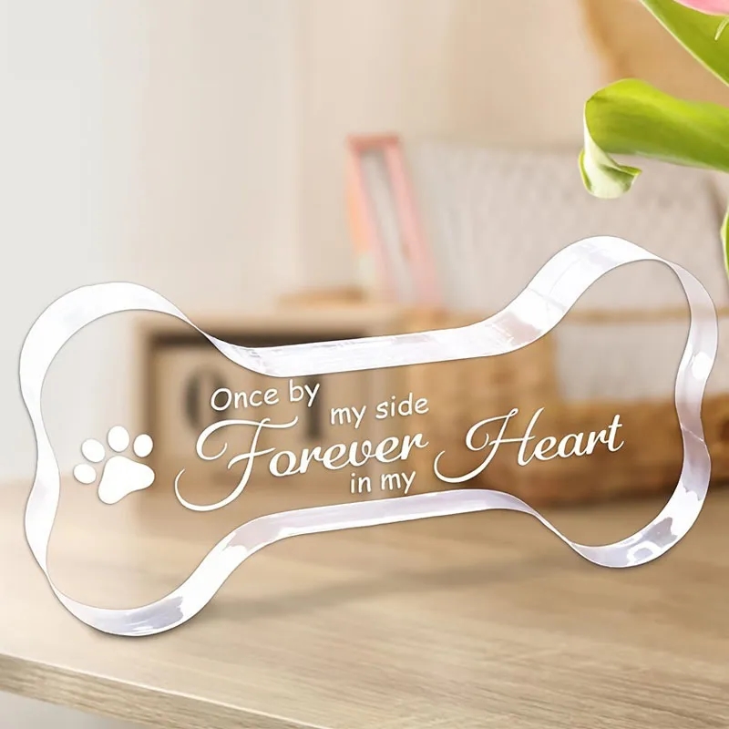 Acrylic Bone Shape Pet Memorial Gift 6