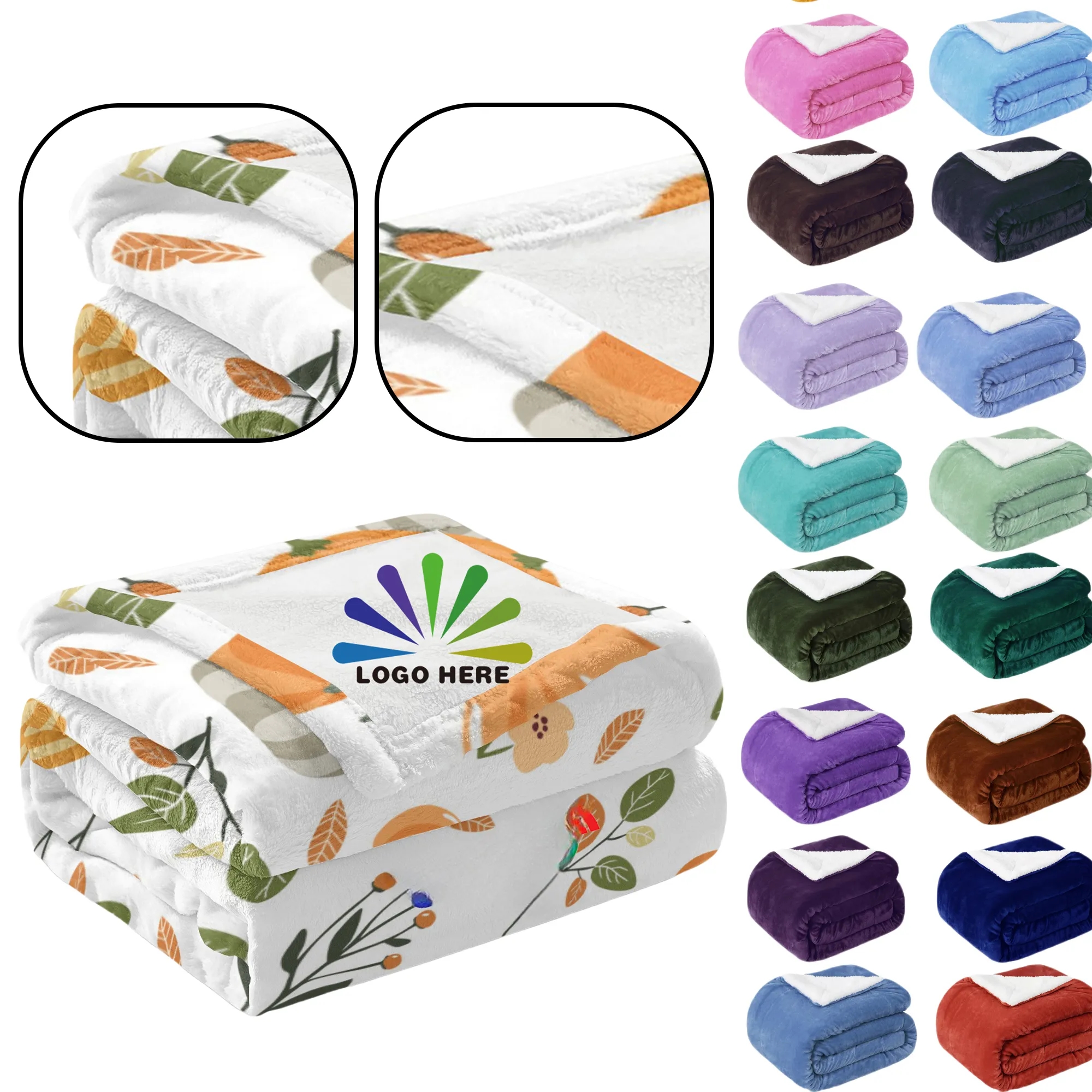 Soft Microfiber Flannel Blanket MOQ1 2