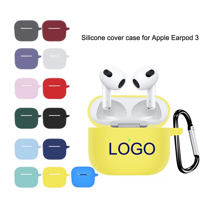 Custom Silicone Apple Earpod 3 Case w/ Carabiner 7