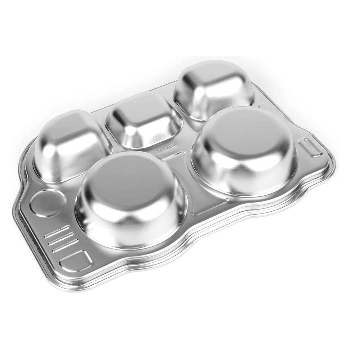 5 Section Car Shape 304 Stainless Divided Platter 2