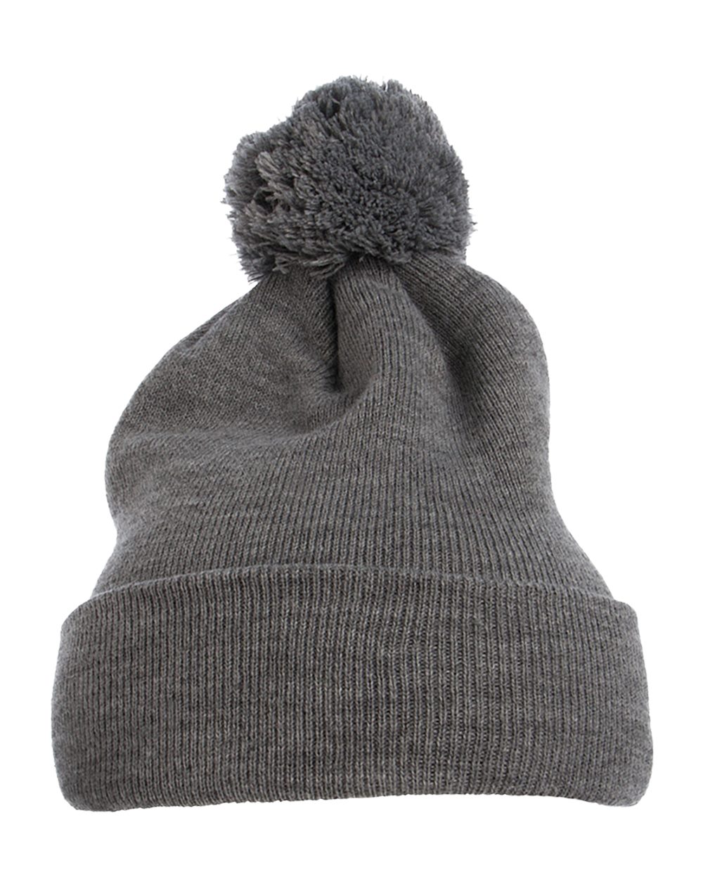 Pom-Pom Cuffed Knit Beanie - 1501P 2