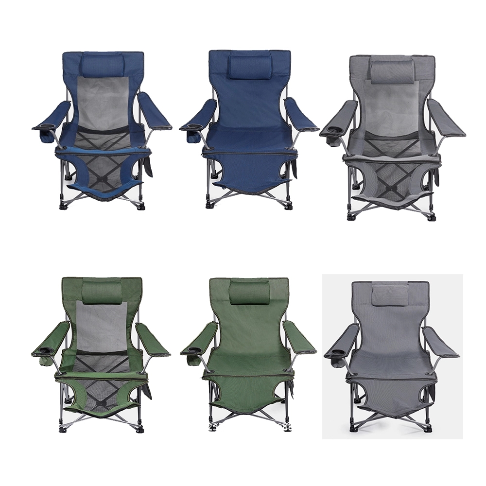 Folding Camping Chair With Footrest 3