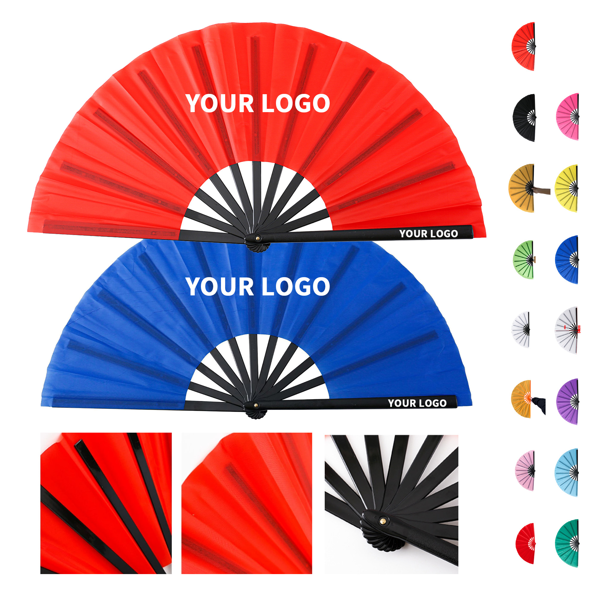 Oxford Folding Hand Fan With Clacking Effect 3
