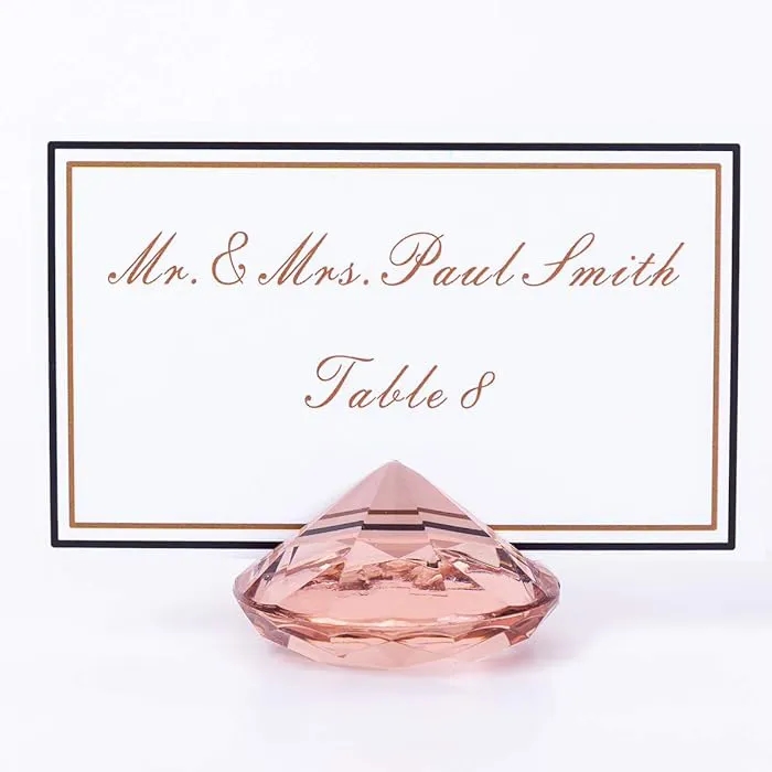 Luxury Diamond Place Card Holder 10
