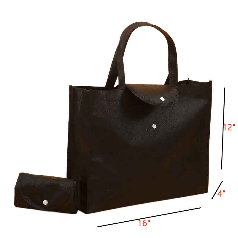 Button Non Woven Tote Bag 3