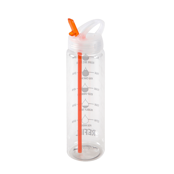 Water Bottle with Flip Up Spout & Hydration Mark  - 32 Oz. 28