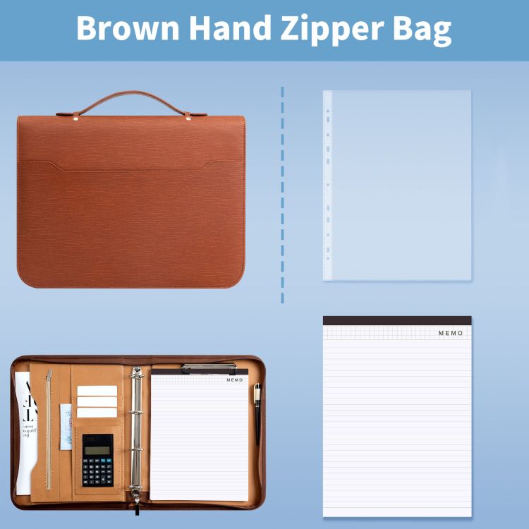Zipper Portfolio Binder 3