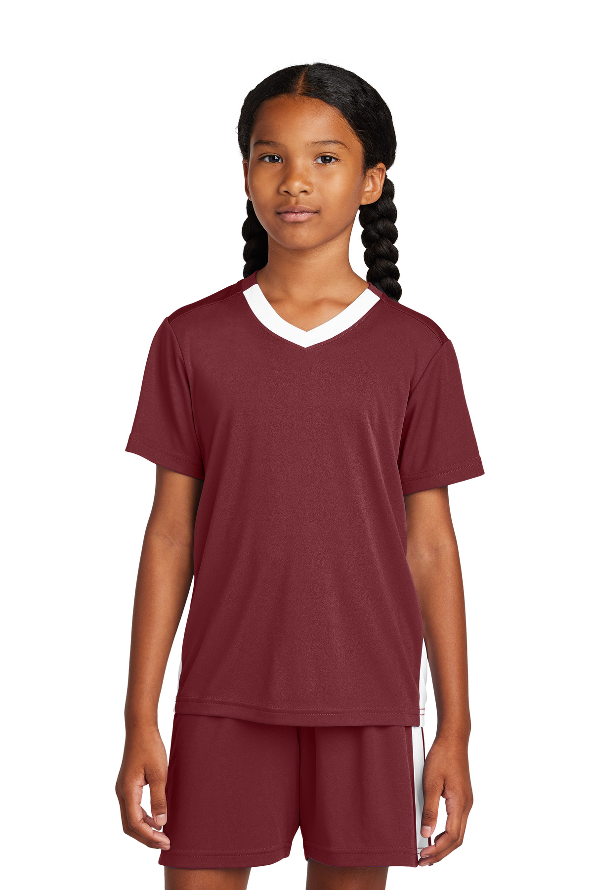 Sport-Tek Youth Competitor United V-Neck YST101 6