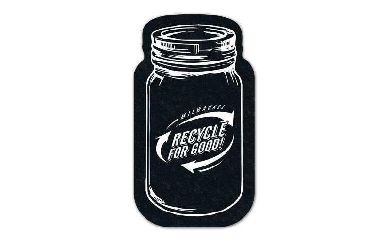 Mason Jar Flat Tire Coaster 1