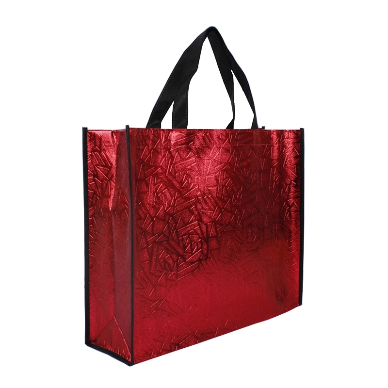 Custom Promo Laser Coated Non-Woven Shopping Gift Tote Bag 5