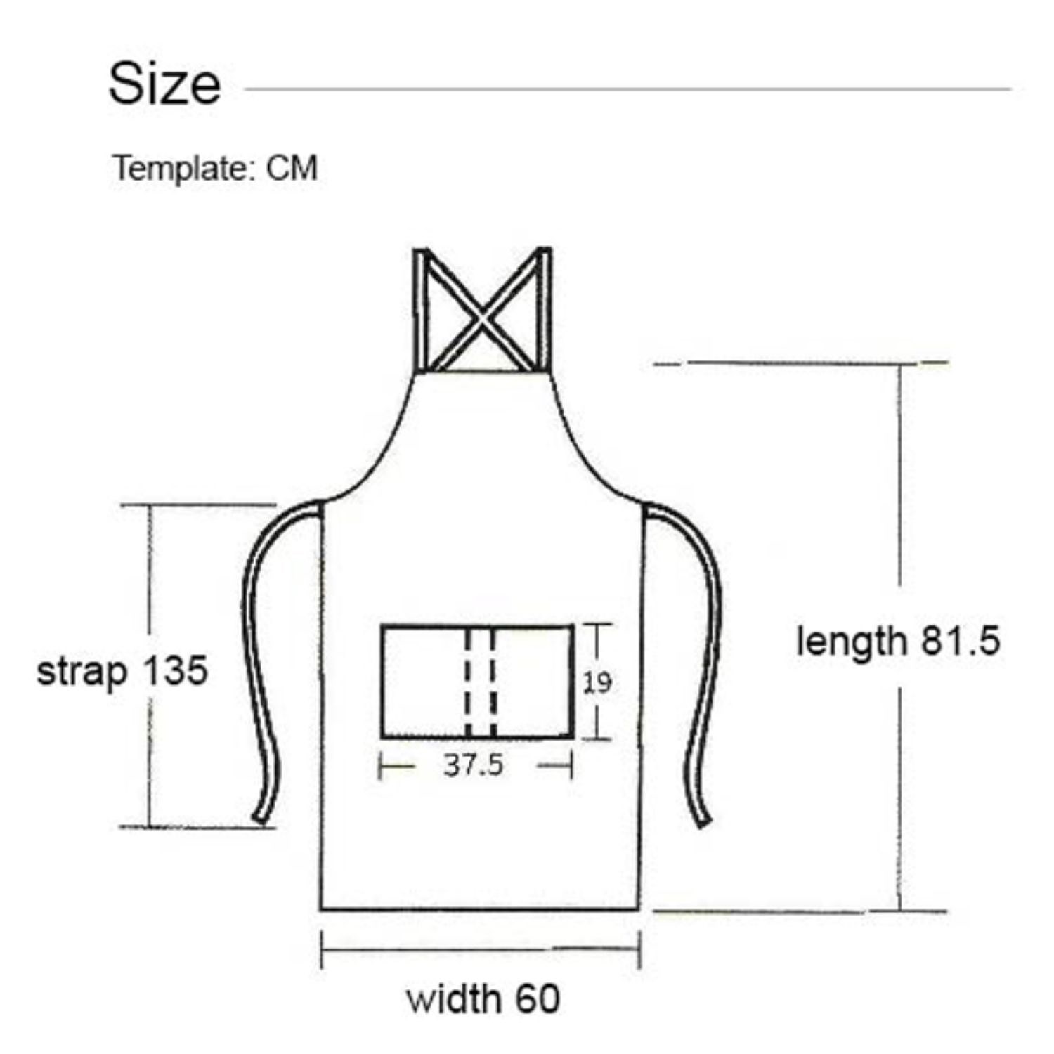 100% Cotton Canvas Kitchen Aprons w/ Detachable cross straps 3