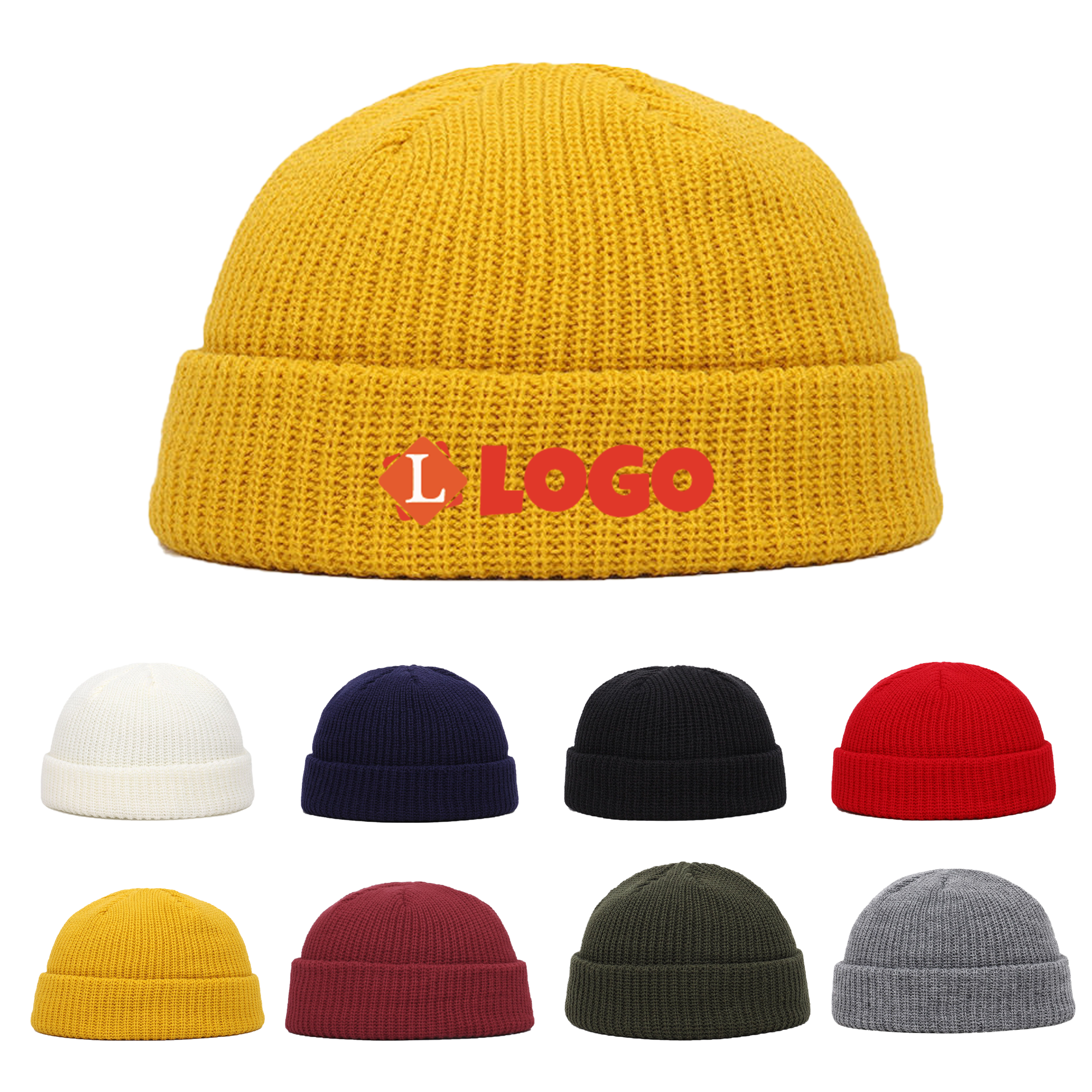 MOQ50 Winter Warm Melon Knit Hat 1