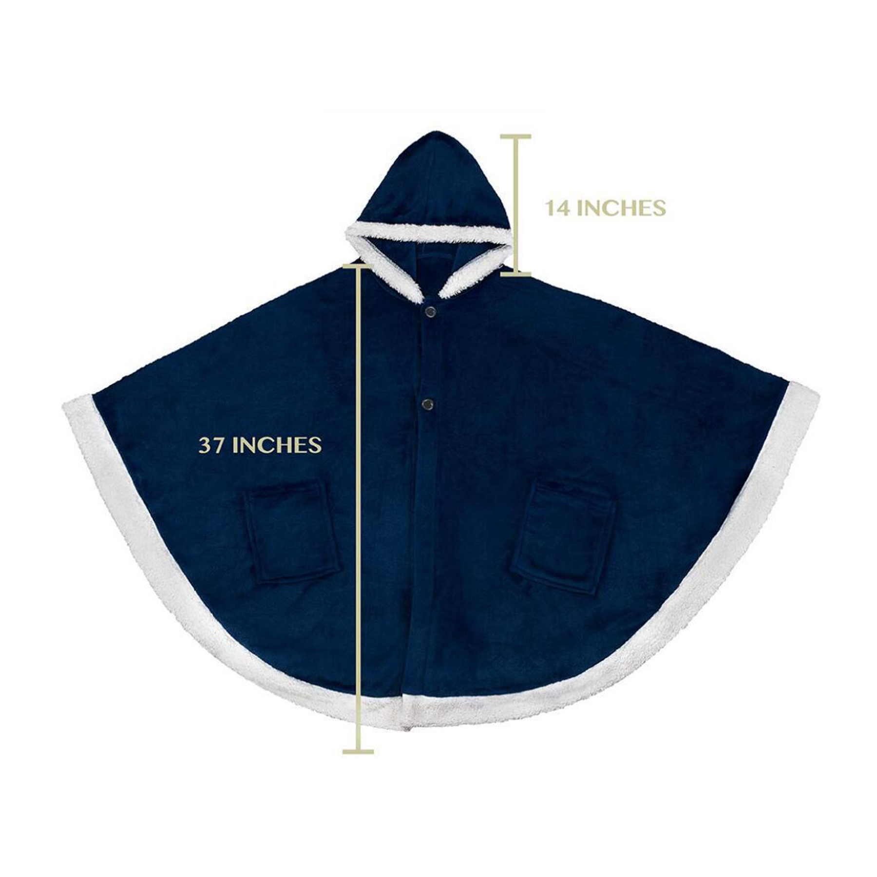 Flannel Pocket Cape Hooded Blanket 3