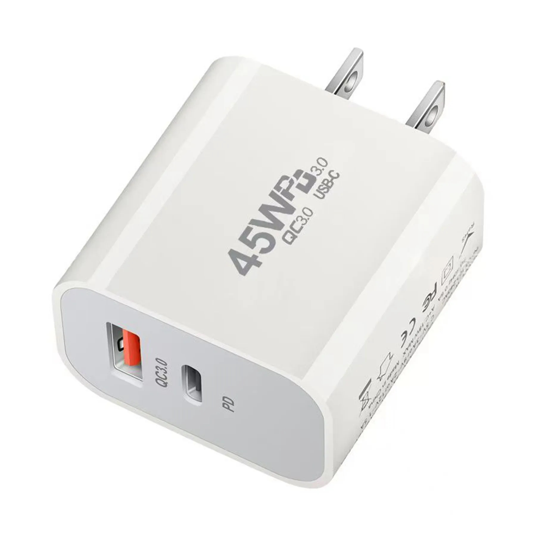 45W Multi-Port Usb Charger with USB-C Plug 6
