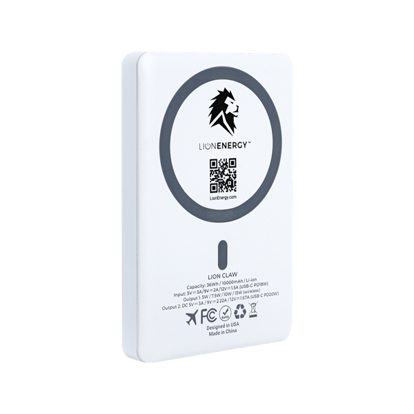 Lion Energy CLAW 10000 mAh Magsafe PD20W Fast Charge Powerbank 20