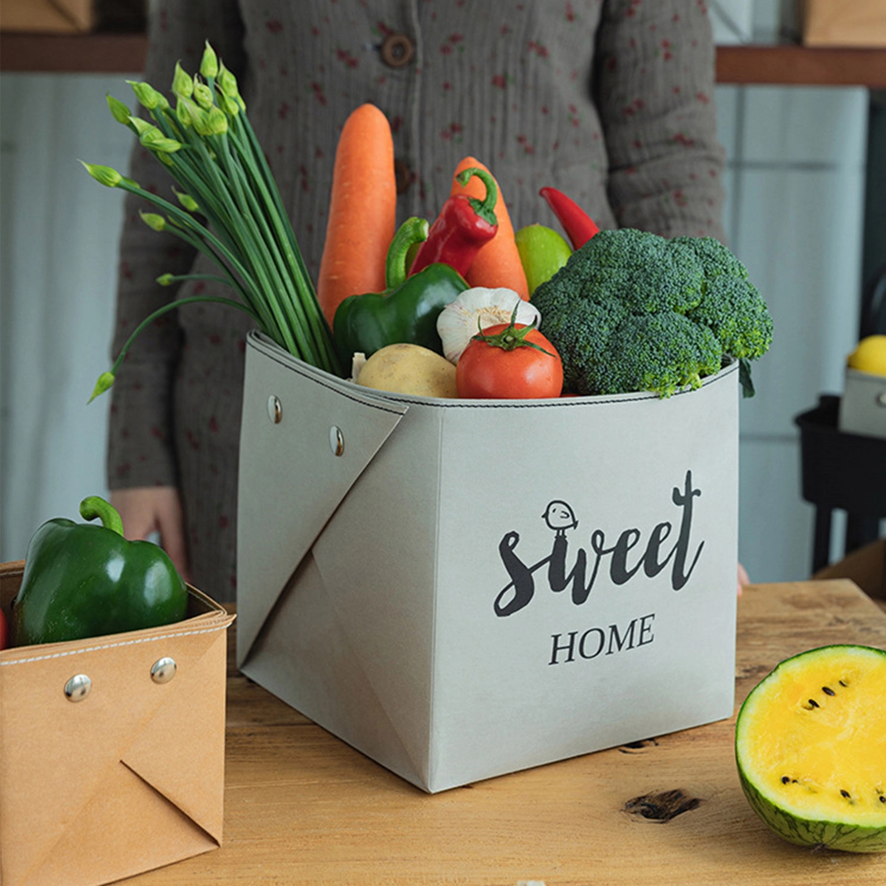 Washable Kraft Paper Foldable Organizers 10