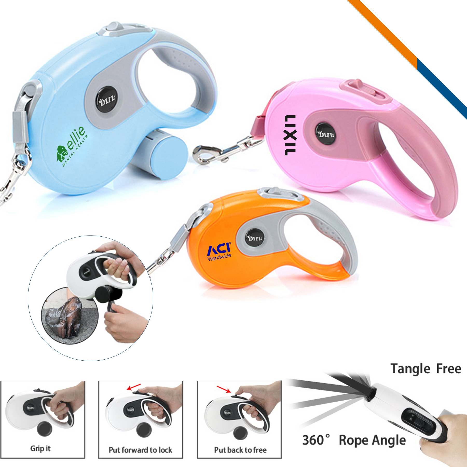Docam Retractable Dog Leash 3