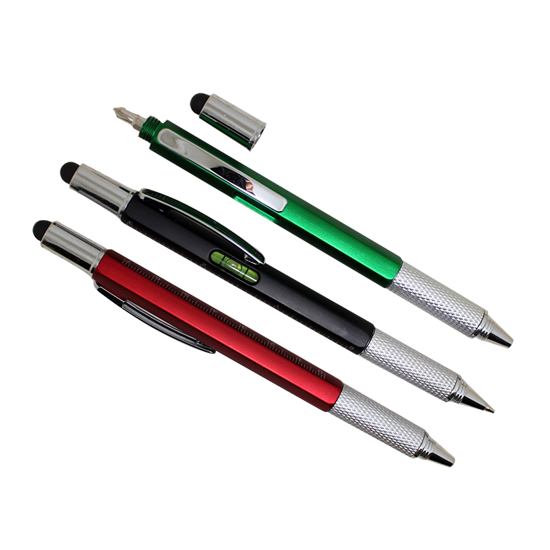Stylus w/Ballpoint Pen, Ruler, Screwdriver & Level Tool 8