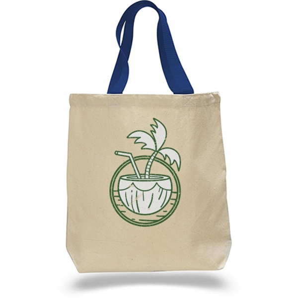 12 oz Cotton Canvas Tote Bag - 15"W x15"H x 3"D x 20"Handle 19