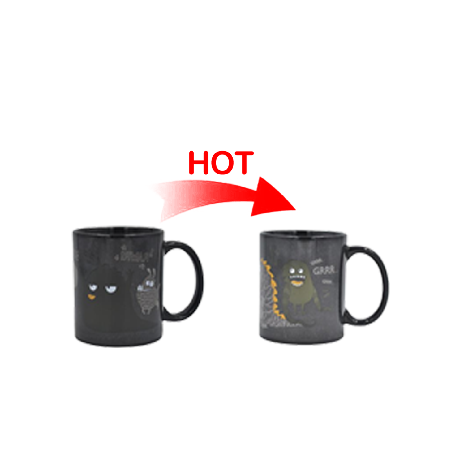 12oz Magic Color Changing Ceramic Coffee Mug 12