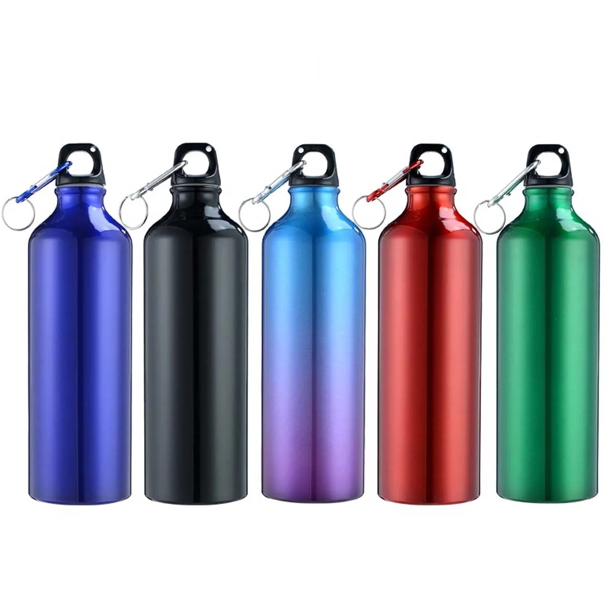 Reusable Lightweight Aluminum Leakproof Sports Water Bottle 2