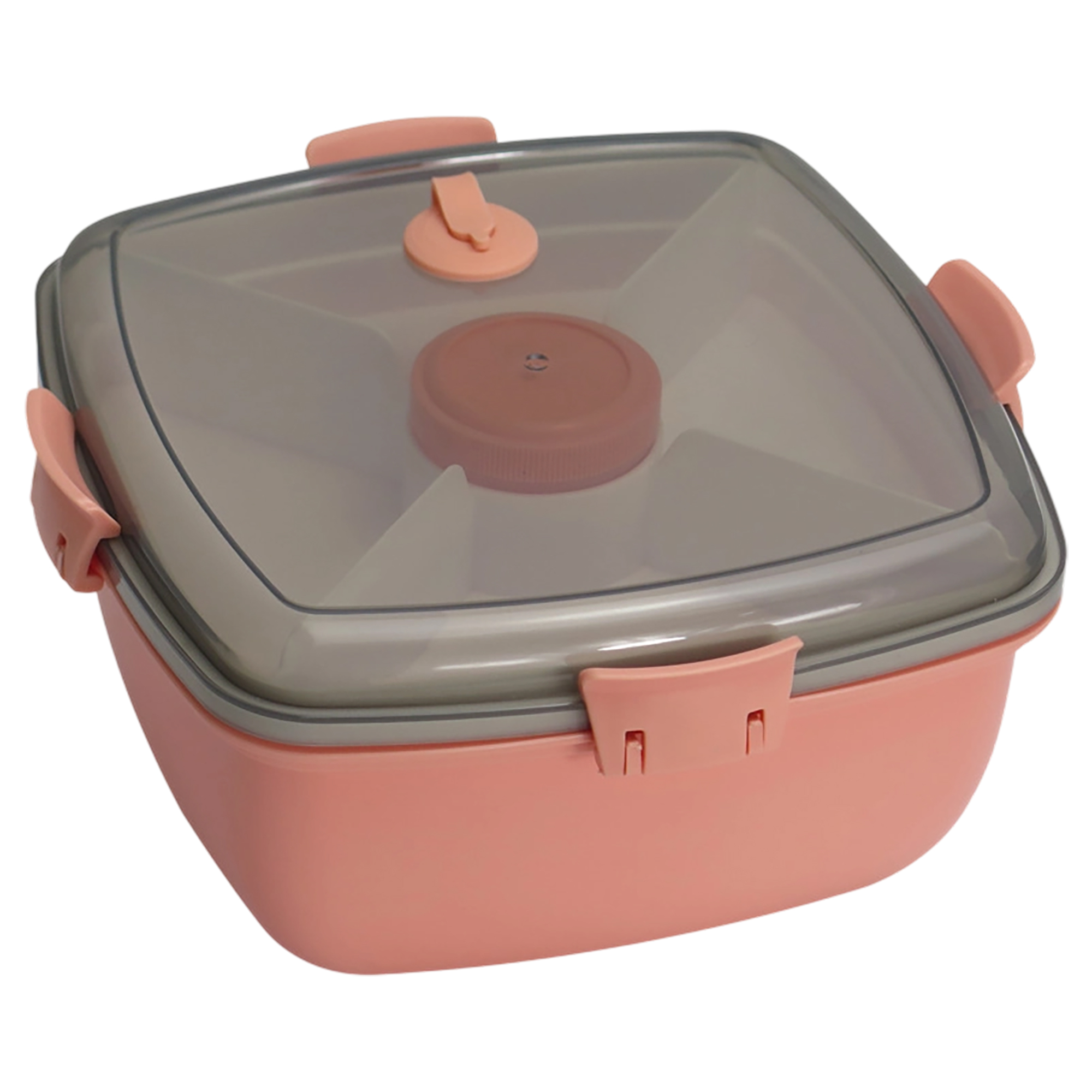Plastic Food Storage Bento Box Set With Utensils 40 Ounce Capacity 4