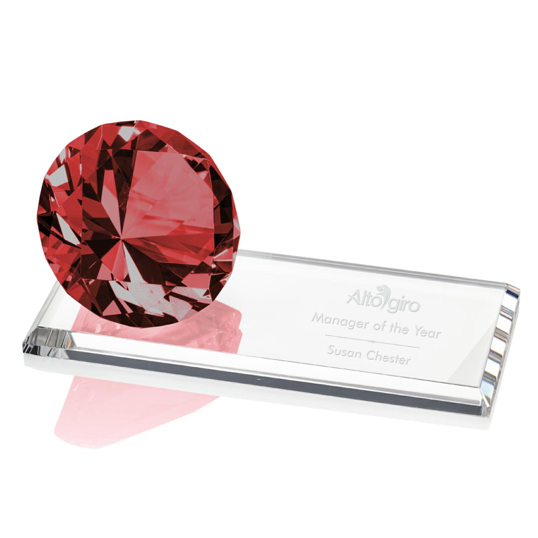 Gemstone Award on Starfire - Ruby 10