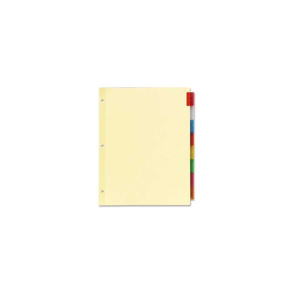 Insertable Index Dividers - 8 Count 8 Colored Tabs 2
