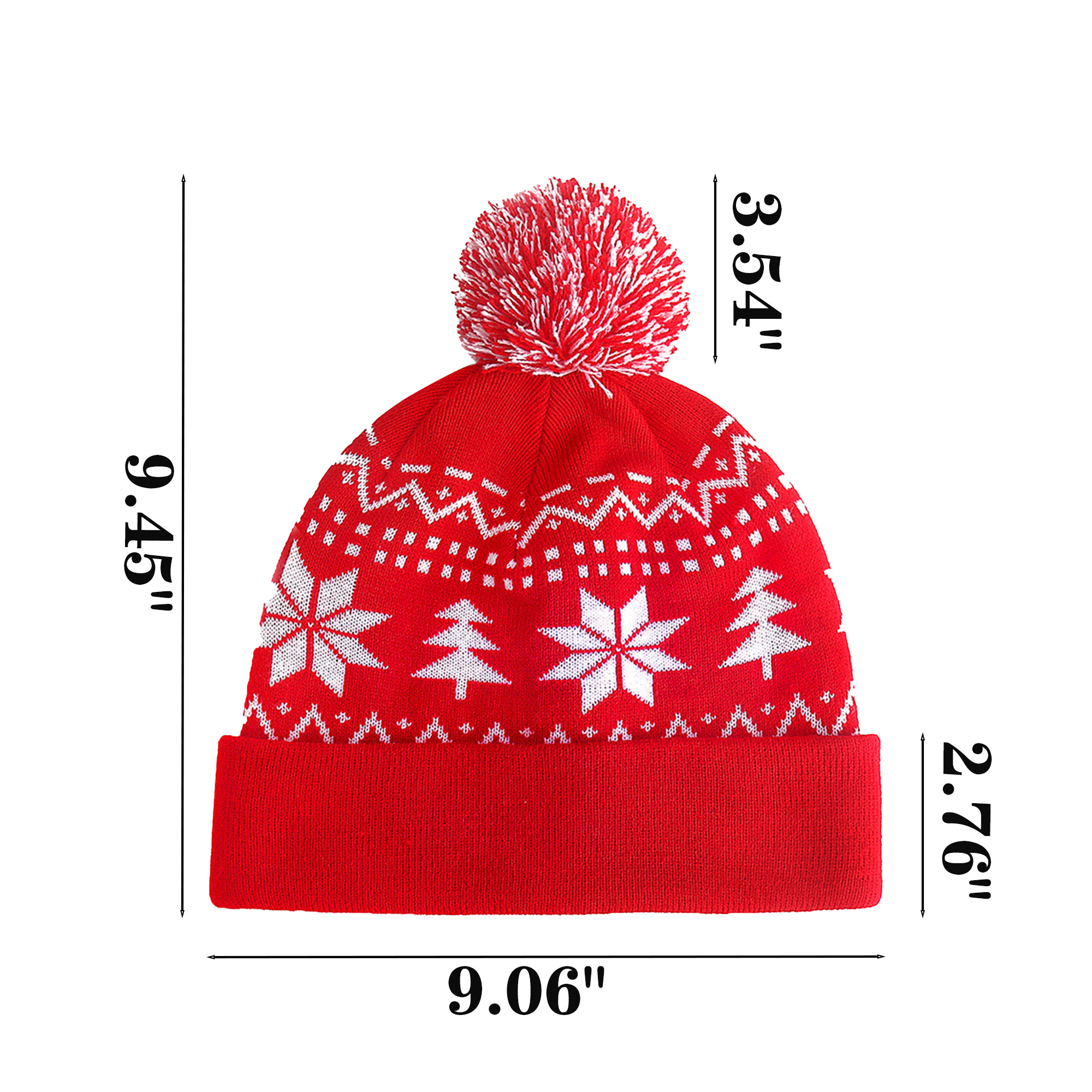 Christmas Patterned Jacquard Beanie 3
