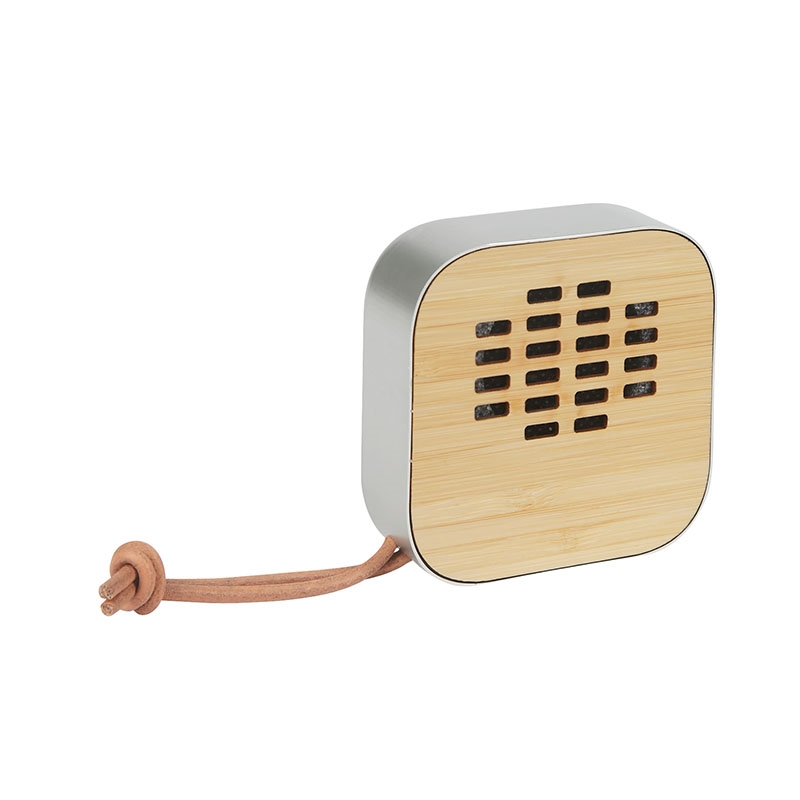 Asher 3W Recycled Aluminum / Bamboo Wireless Speaker 11