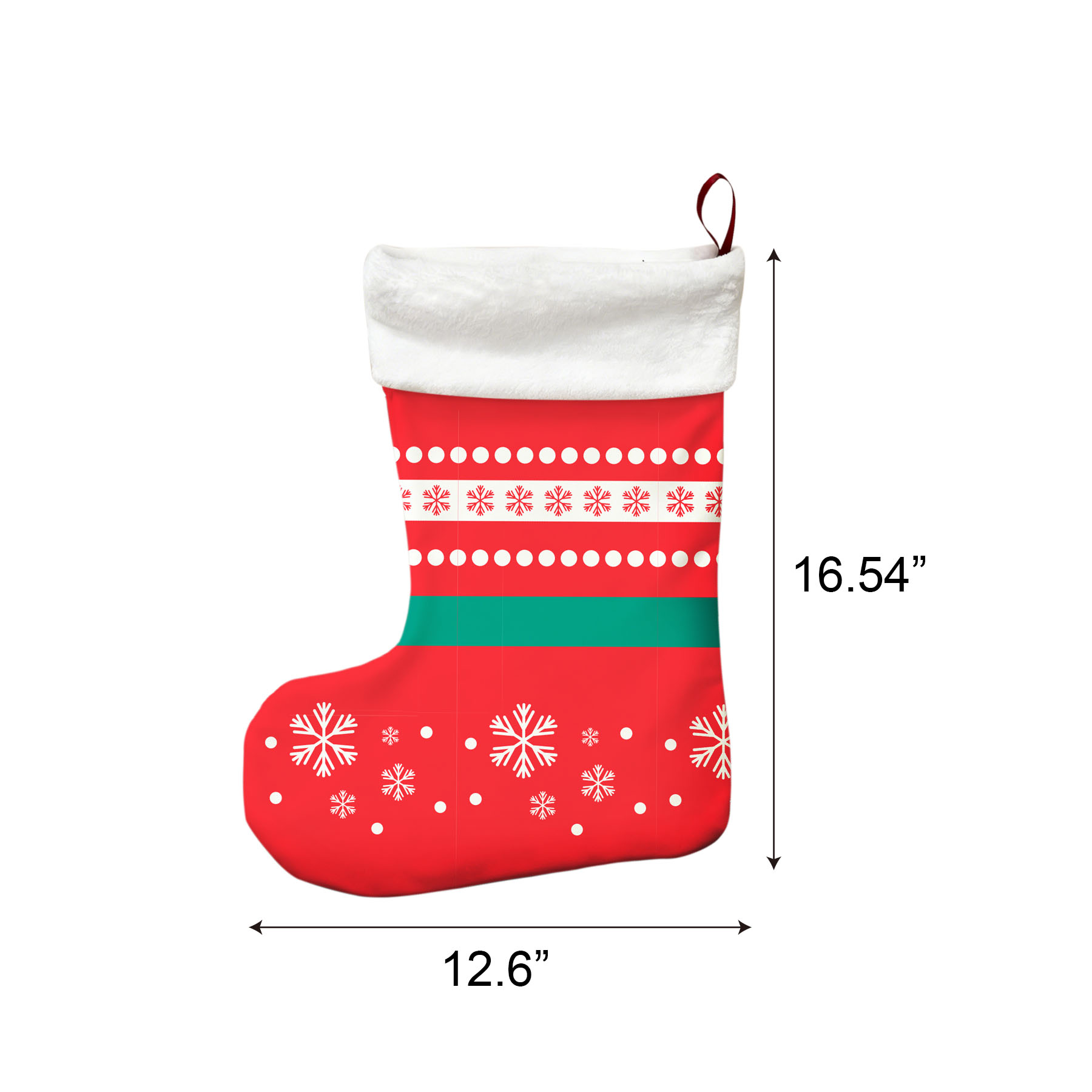 Free Shipping Full Color Printed Christmas Stocking 5