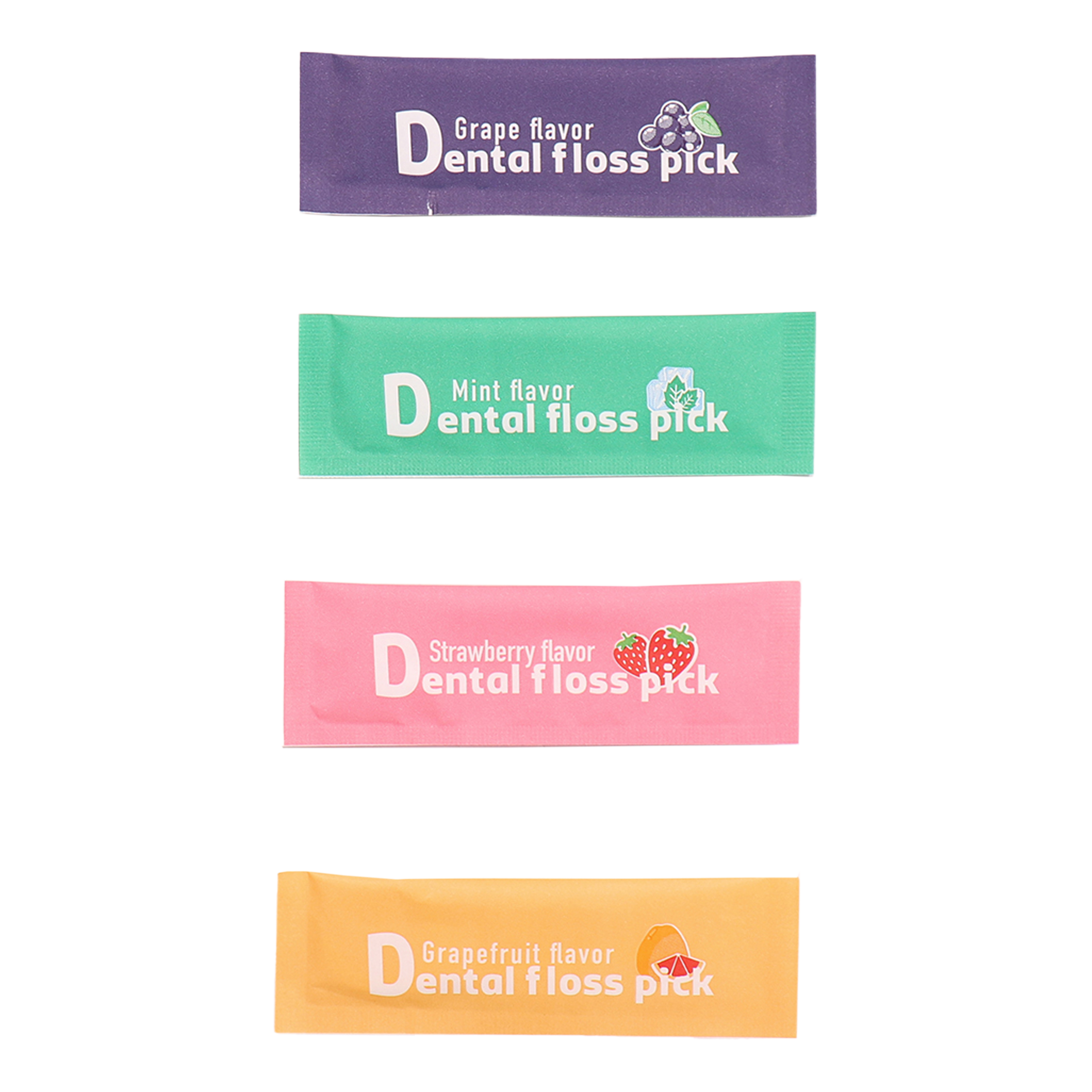 Plastic Colored Fruit Flavored Independent Packaging Dental Floss 4