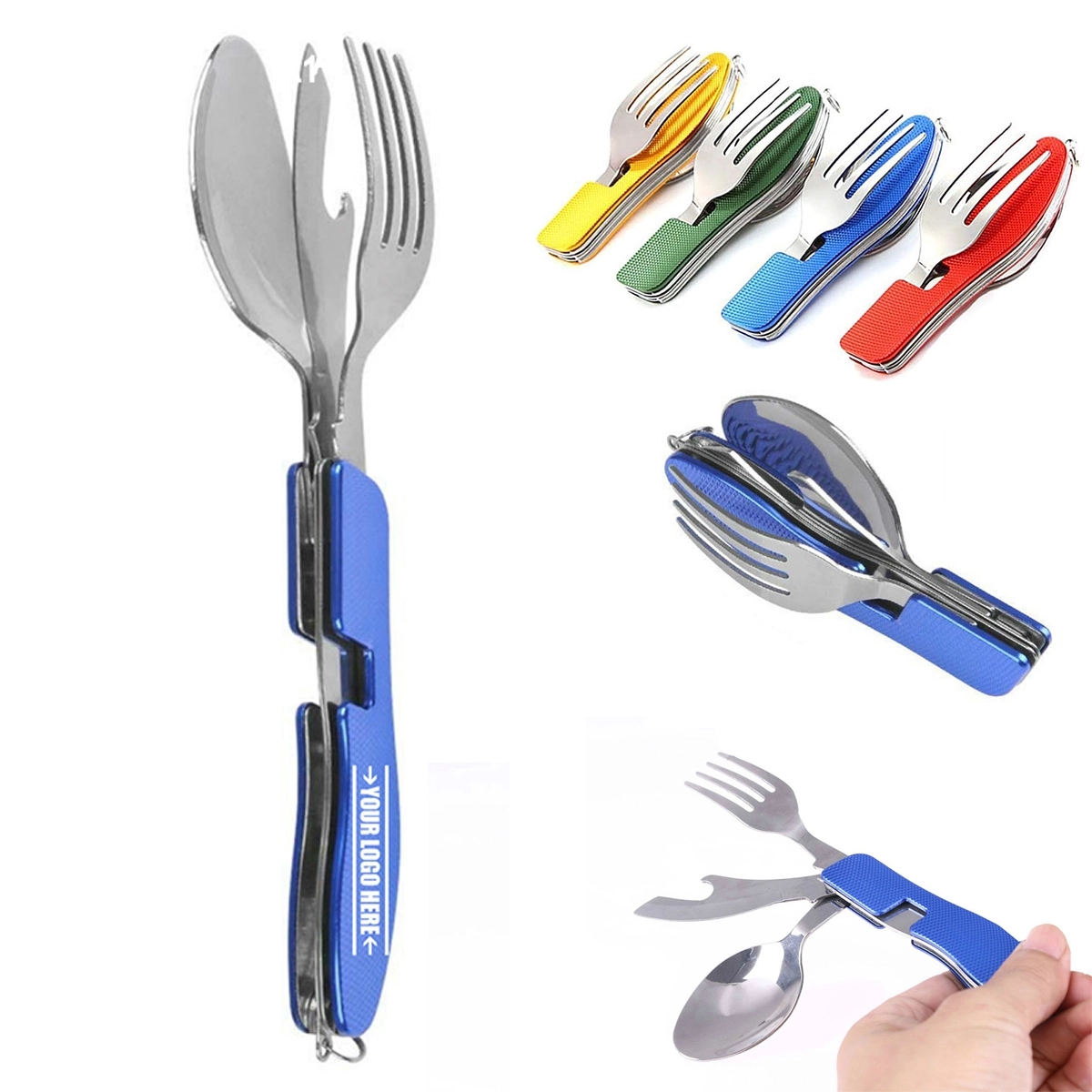 4 In1 Camping Utensils Cutlery Set 3