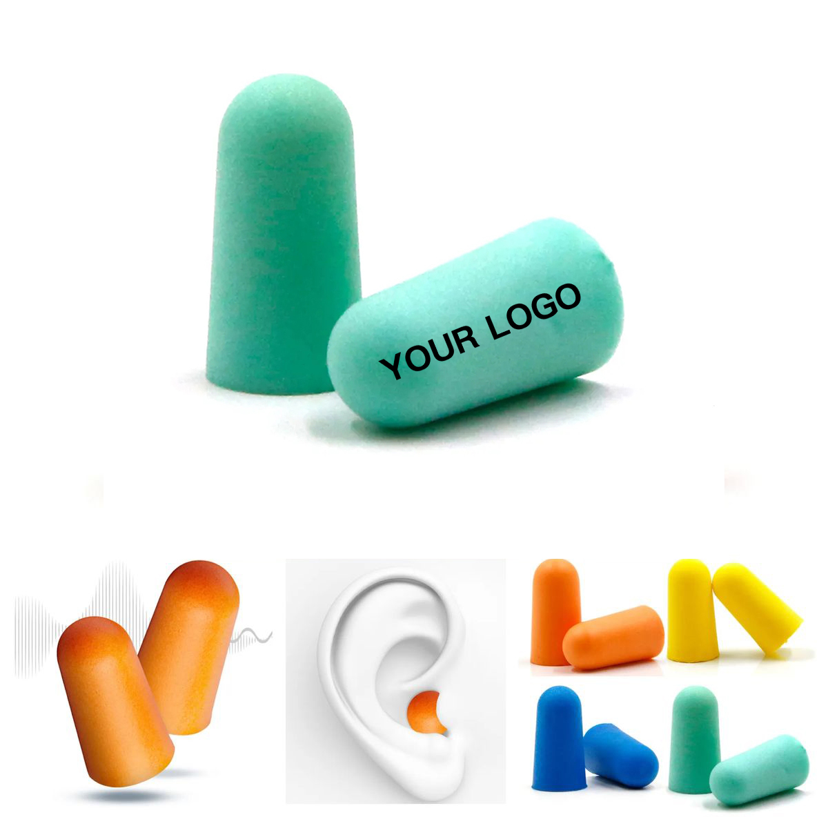 Foam Earplugs with Slow Rebound Design 1